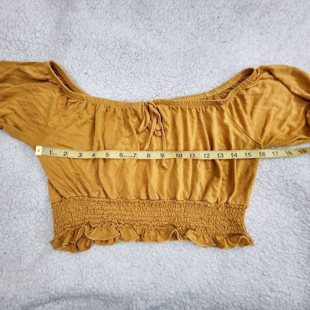 Cotton On mustard yellow crop top Size S - Picture 3 of 5